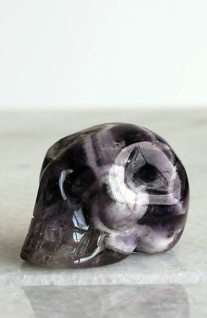 Chevron Amethyst Skull